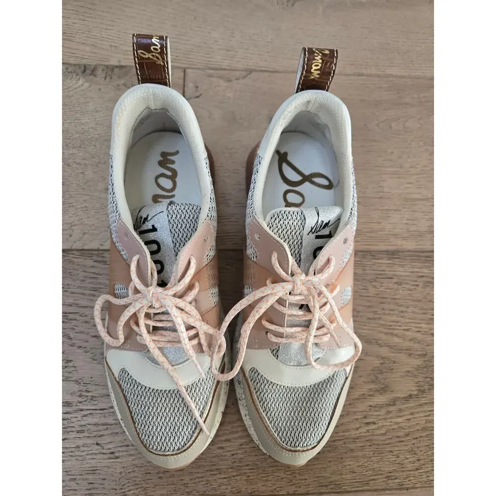Sam Edelman Darsie Jogger Women's Size 7 Low Top Lace Up Multicolor Sneakers